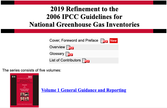Link to Webinar: 2019 IPCC Guidelines Refinement