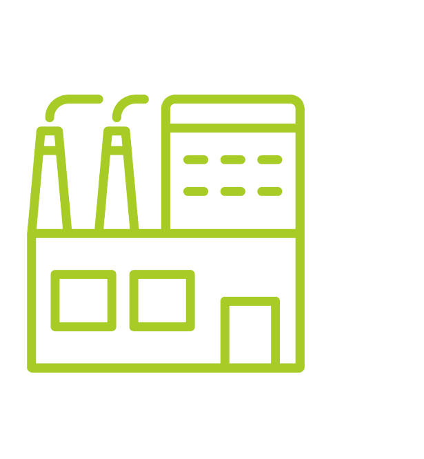 Icon of a factory