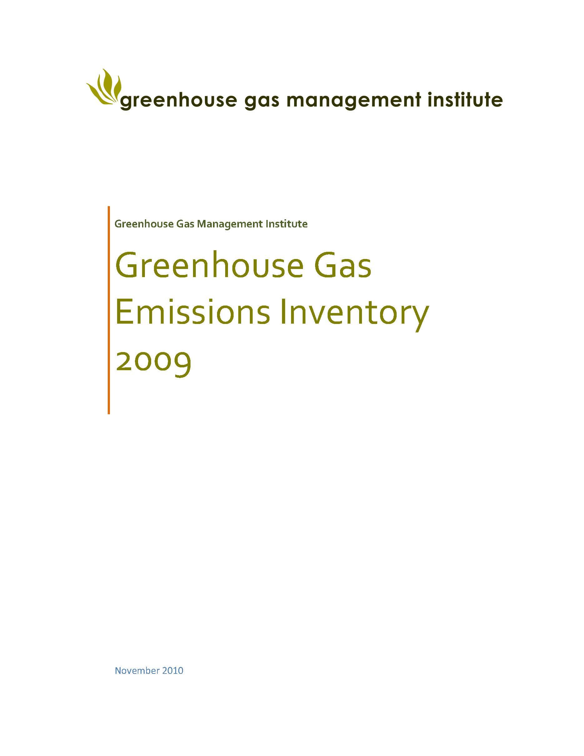 GHG Inventory Report