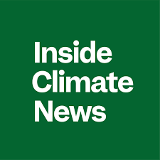 Inside Climate News square logo with white lettering against a green background.