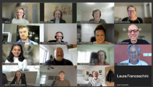A screenshot of a virtual meeting with the EP(GHG)'s Technical Working Group.