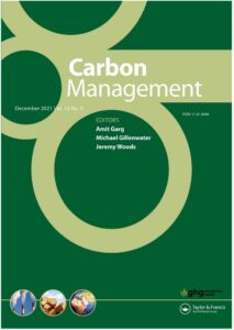 Full cover picture of the Carbon Management Journal.