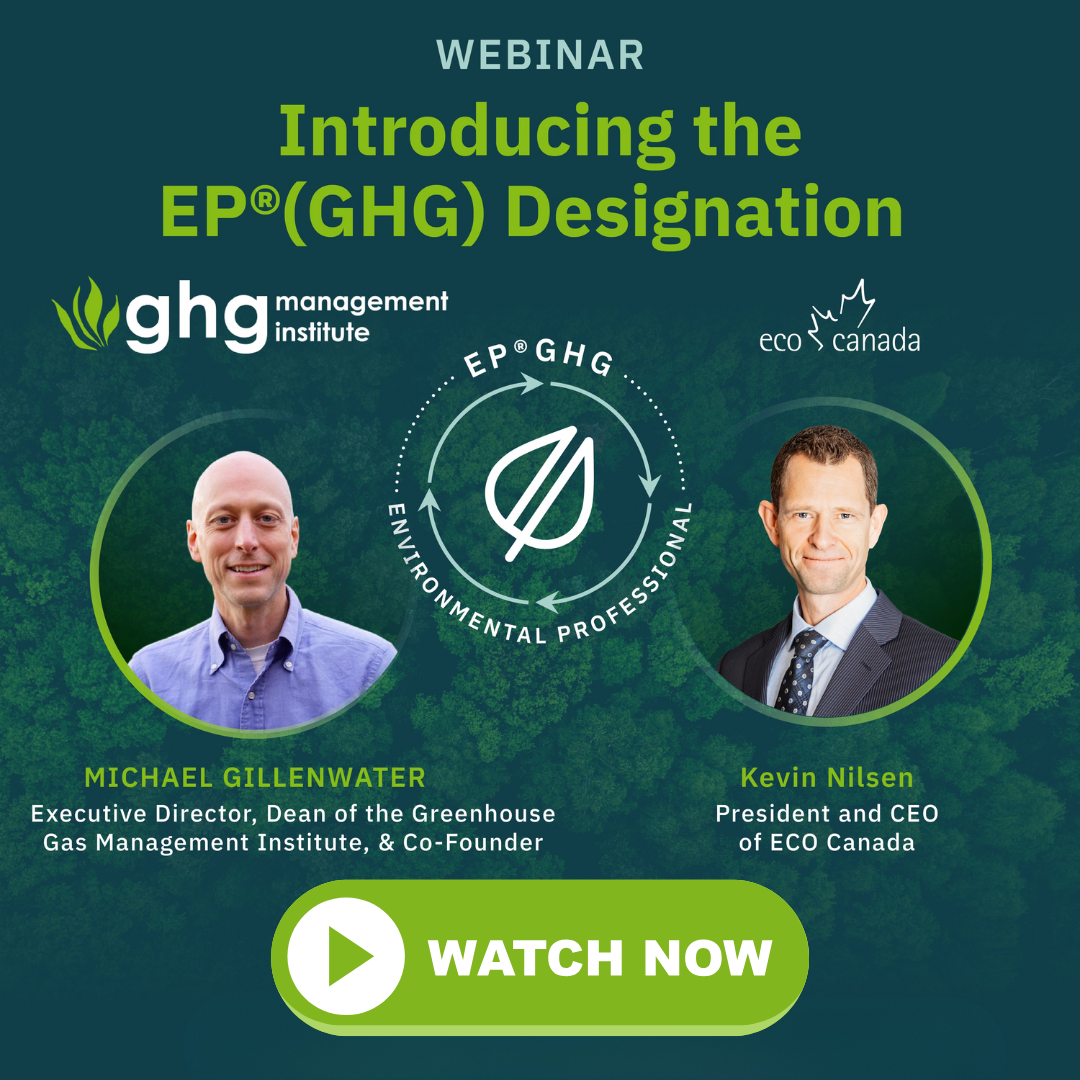 Link to Webinar: Introducing the EP(GHG) Designation