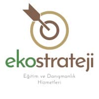 Ekostrateji logo with an arrow hitting a bullseye above the company's name.